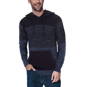 Men's Color Blocked Hooded Sweater